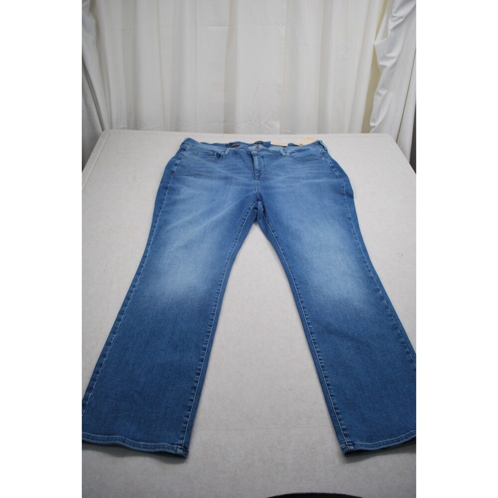 NYDJ Marilyn Straight Jeans 24W NWT Lift Tuck Technology Stunning Wash Plus Size
